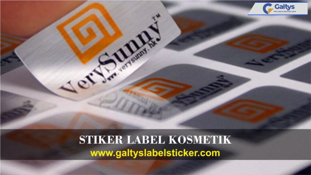 Jasa Cetak Sticker untuk Pelabelan Kosmetik Desain Custom