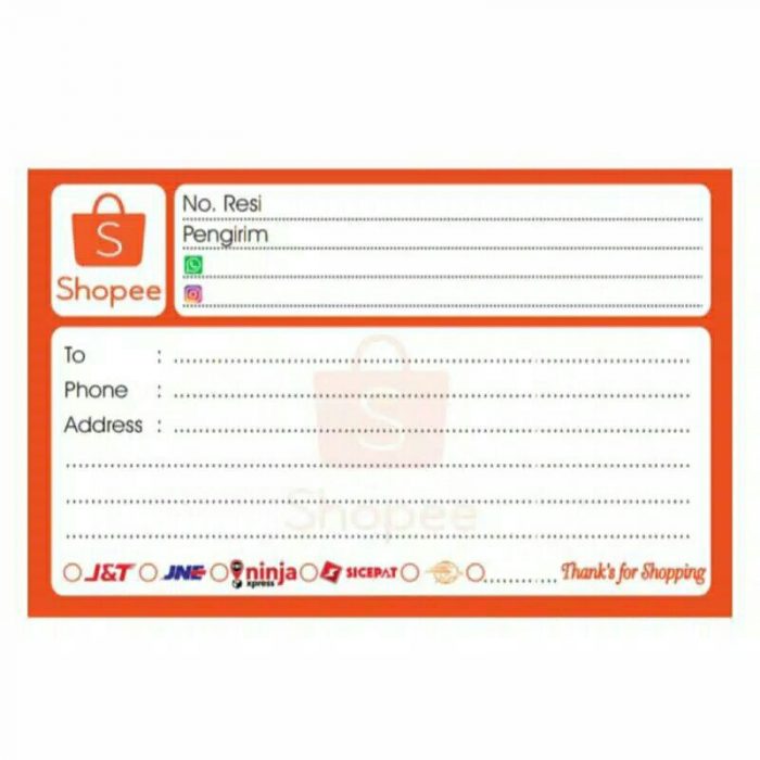 Manfaat Pemesanan Stiker Alamat Online Shop